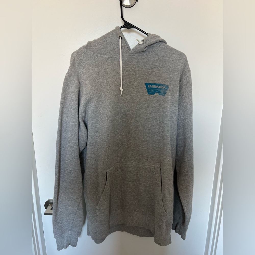 Oversized Gray Armada Hoodie - Size Medium